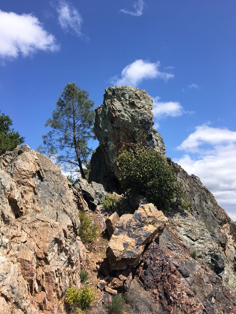 SeanCasserly's tweet photo. Made it to the top of Rooster Comb this weekend. The summit block was class 4 in a very remote section of the park #summitswagger #HenryCoe https://t.co/OFzLB4RLVN