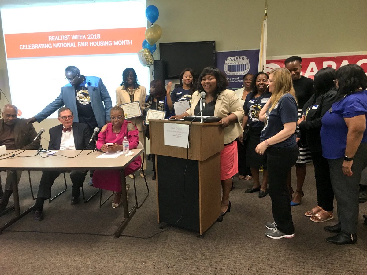 RacquelVasquez's tweet photo. Surprise! I showed up to recognize these Realist who are industry superheroes without capes | NAREB Community Wealth Building Day | #RealEstate #Realist #NARAB #NAREBSD #BAPAC #FairHousing #LemonGrove https://t.co/MQv0LghSJk