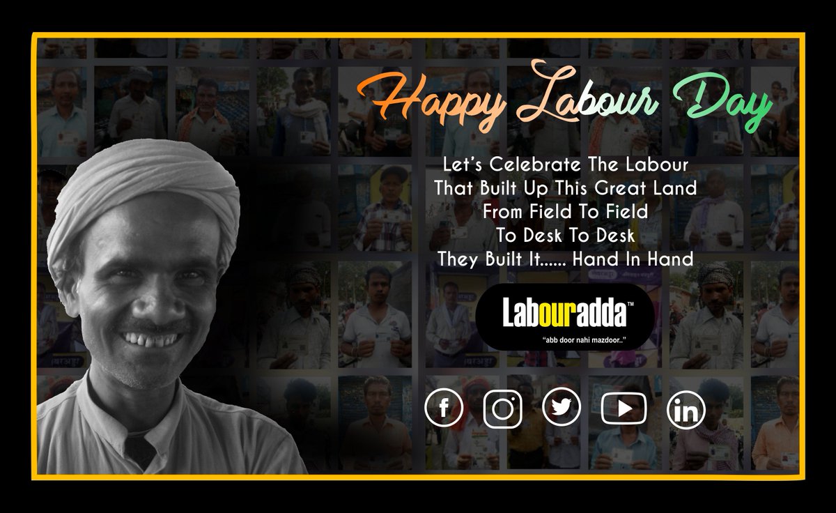 Labouradda's tweet photo. "No great achievement is possible without persistent work."
Happy Labour Day 2018!
#labouradda #abbdoornahimazdoor #labourday https://t.co/G1dggjKB2F