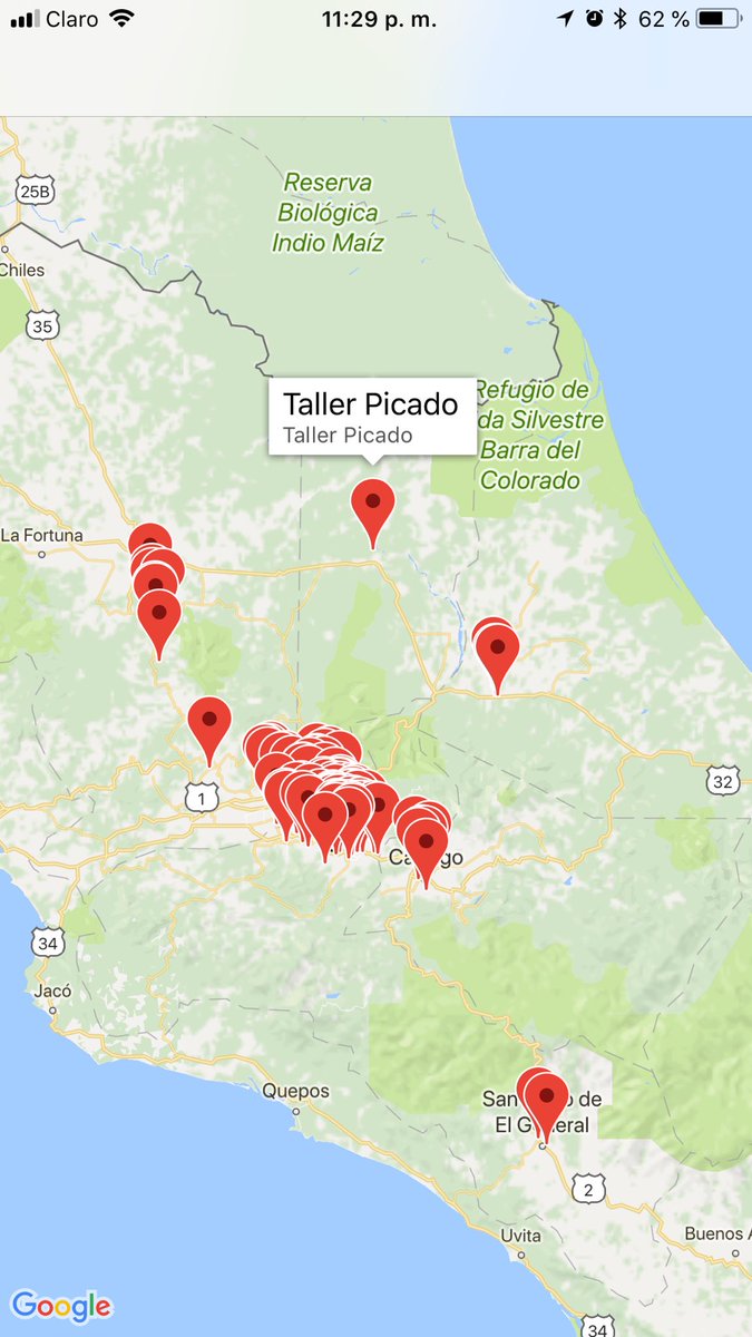 cyberespia's tweet image. Bueno dormiré temprano  porqué ya me funciona correctamente poner las chinchetas de varios lugares en Google Maps #swift #developeriOS