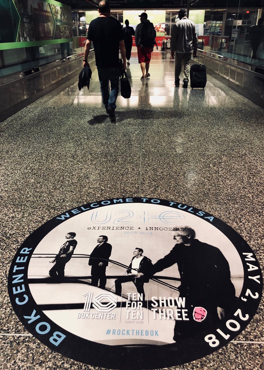 gatobronco's tweet photo. We have made it! #Tulsa for @U2 #eiTour2018 https://t.co/axW1cZszjR