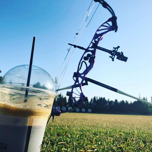 DimitriadisDio's tweet photo. Public holiday- get up early grab a freddo get your bow and go practice. #shrewdarchery #threadzcustombowstrings #truballreleases #greekstyle #iwillprevail #hoytarchery #bowsofchampions https://t.co/KVv6KJFbGk