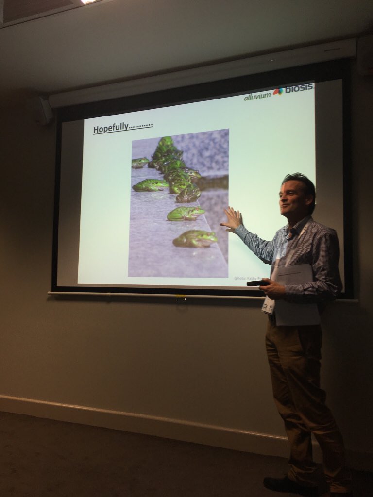 AnimexInt's tweet photo. How did the frog cross the road? @ecoltransnet @EIANZorg @Alluvium_AU @BiosisAU #anet2018 #reducingroadkill #roadecology https://t.co/WIjJApO2HI