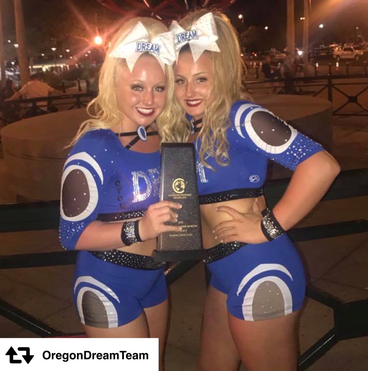 ORCheerCoaches's tweet photo. So proud of @OregonDreamTeam for their 9th place finish in the 🌍... way to represent Oregon cheer. https://t.co/Ga4C8l27SX
