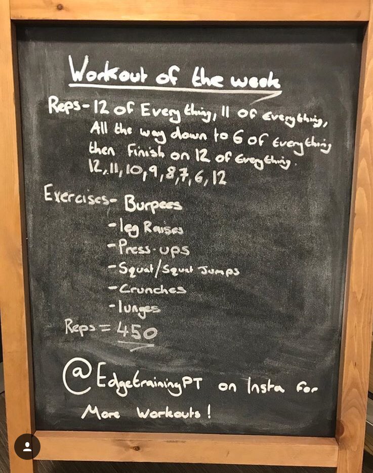 TunbridgeW_LC's tweet photo. Can’t make this mornings 7:00-7:45 HIIT class? Don’t worry, why not try your own #hiit workout with this weeks @edgetrainingpt workout of the week #fitness #workoutoftheweek https://t.co/paoKedn4TF