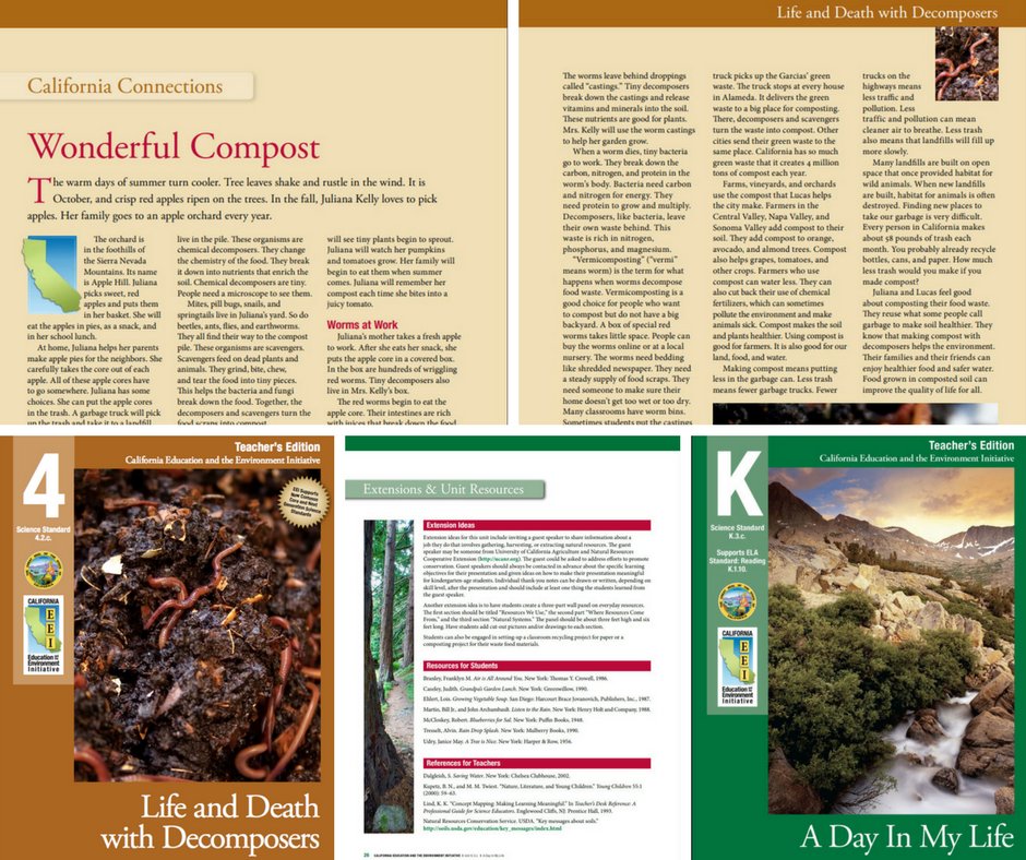 CaEEI's tweet photo. Get ready for #CompostAwarenessMonth with the EEI Curriculum! We have several units that you can use to discuss the importance of #composting with your students. Stay tuned to our posts all month for suggested units! https://t.co/kkJa1rAaZU #ExploreEEI https://t.co/kHLN1GrNVZ