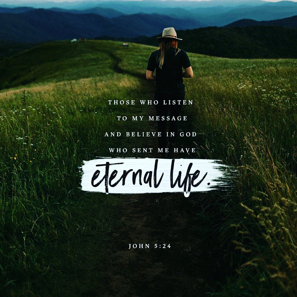 wann192's tweet photo. John 5:24 NIV
“Very truly I tell you, whoever hears my word and believes him who sent me has eternal life and will not be judged but has crossed over from death to life.

#WisdomIsProfitable! https://t.co/z2ELHWoi7g