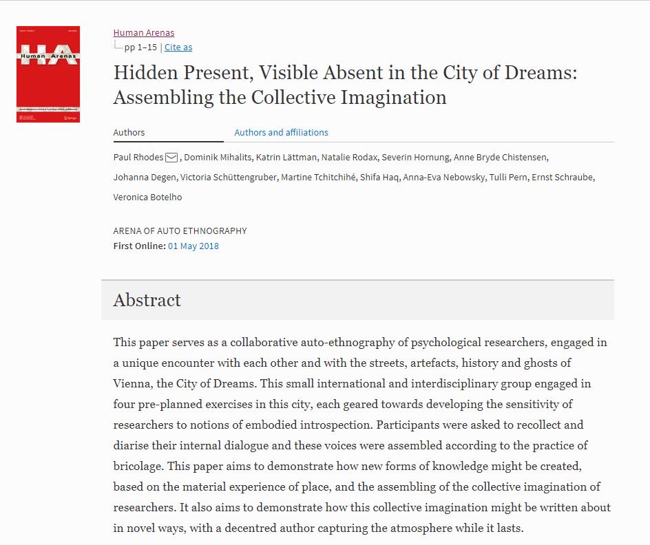 PaulRhodesUsyd's tweet photo. i am more proud of this publication, out today than any other in my career, because it has so many amazing authors and goes to the history of our field in #HumanArenas https://t.co/jg5cMmAagE