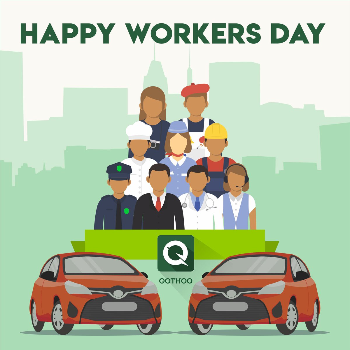qothoo's tweet photo. We celebrate all workers as you contribute your path in building our economy, we have discounted fares and gifts for all workers from today till 4th of May. https://t.co/KtnbToY8TI