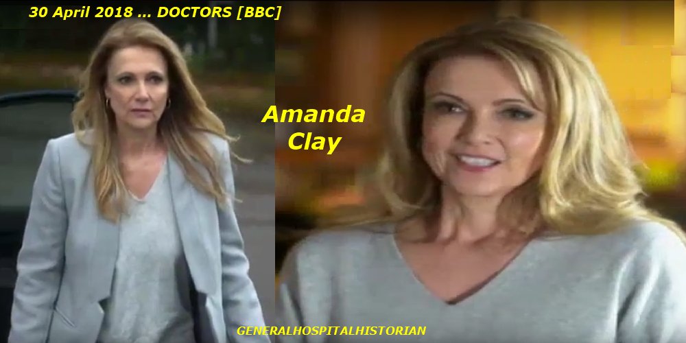 marshabess1's tweet photo. A couple of screen shots of @EmmaSamms1 from Doctors 30 April 2018. Amanda apparently has some Holly in her. Love it. #NiceCon https://t.co/uzYabdMJNA