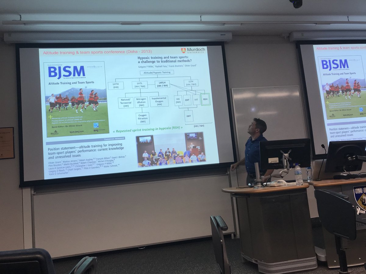 Prof_Landers's tweet image. Fantastic having @dr_o_girard talking about altitude training. Still so much to learn @uwanews #HumanScience #SportScience