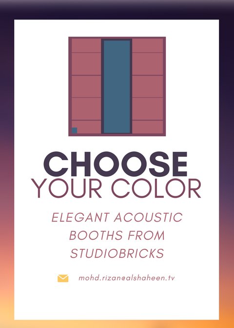 alshaheenmedia's tweet image. Choose your Color
Elegant Acoustic Booths from StudioBricks
#acousticbooth #color #ralcolor #ordernow #elegant #aesthetic #professional #soundrecording #voiceover #music #LegoBricks
ow.ly/7Lml30jLEL0