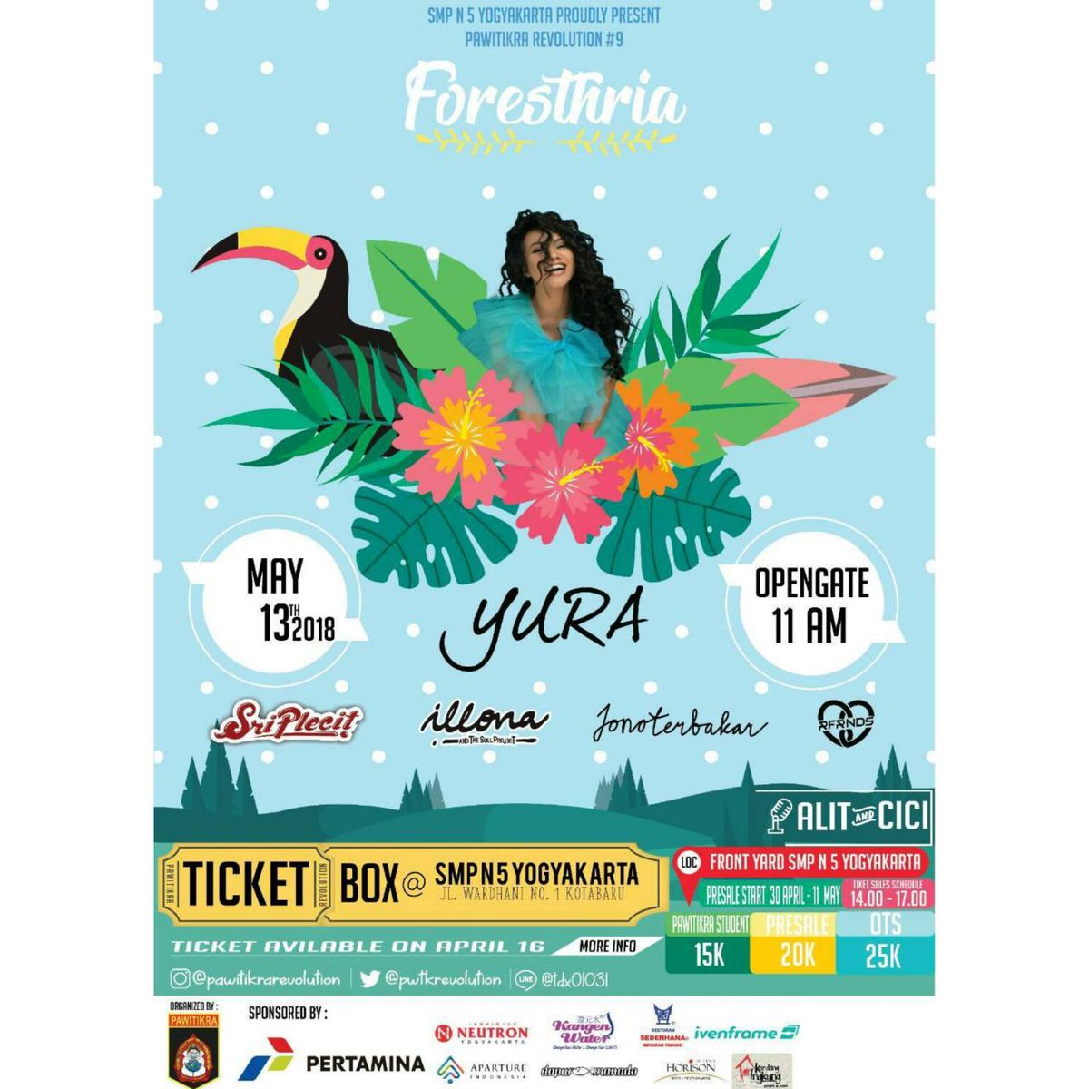 📣With the spirit of Go Green, Pawitikra Proudly Present💥
🌲PAWITIKRA REVOLUTION #9 - Foresthria🌲

This year, we will present you with different nuances. 
Our main theme FORESTHRIA will bring you special message to always keep the green environment!🙌🙌