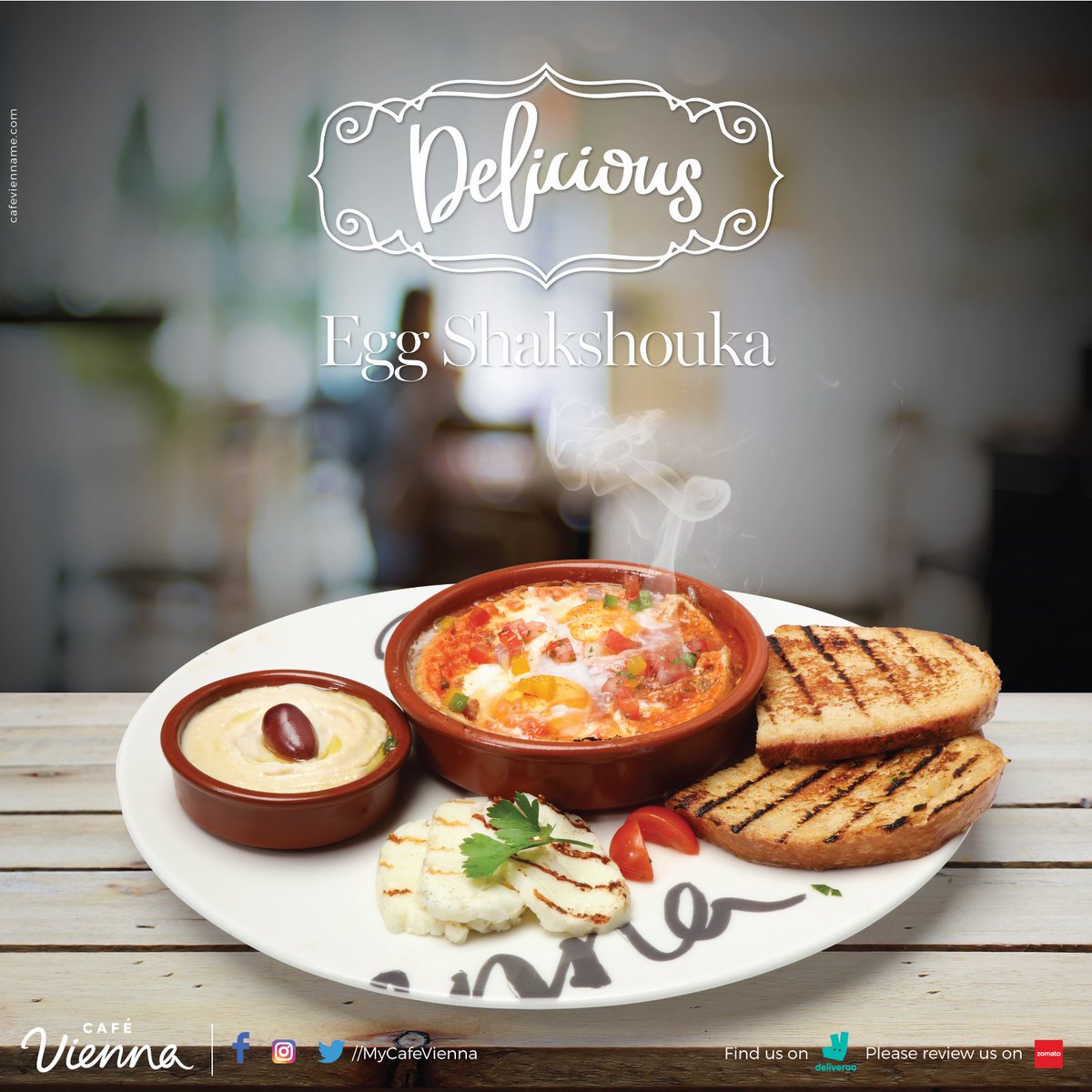 MyCafeVienna's tweet photo. Whether it's Brunch or lunch, the Shakshouka at Café Vienna will surely make your tummy happy! #Shakshouka #Cafevienna #mydubai https://t.co/9UXqdsdS7x