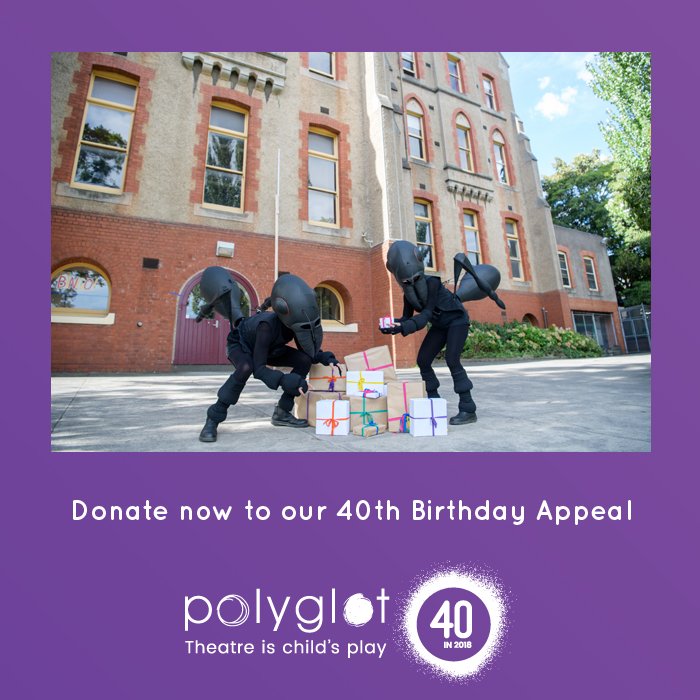 MelbourneDigest's tweet image. Your #taxdeductible #donation to our #40thBirthday #Fundraiser will help us move to our much-needed #newhome at #AbbotsfordConvent, enabling us to connect with more #children &amp;amp; #families in #Melbourne and around the world. Can you help? bit.ly/2w34UFG #PolyglotTheatre