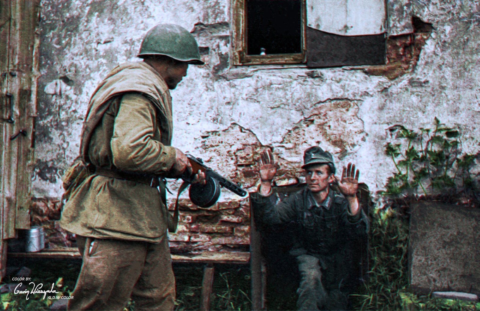 world war 2 german soldiers in color