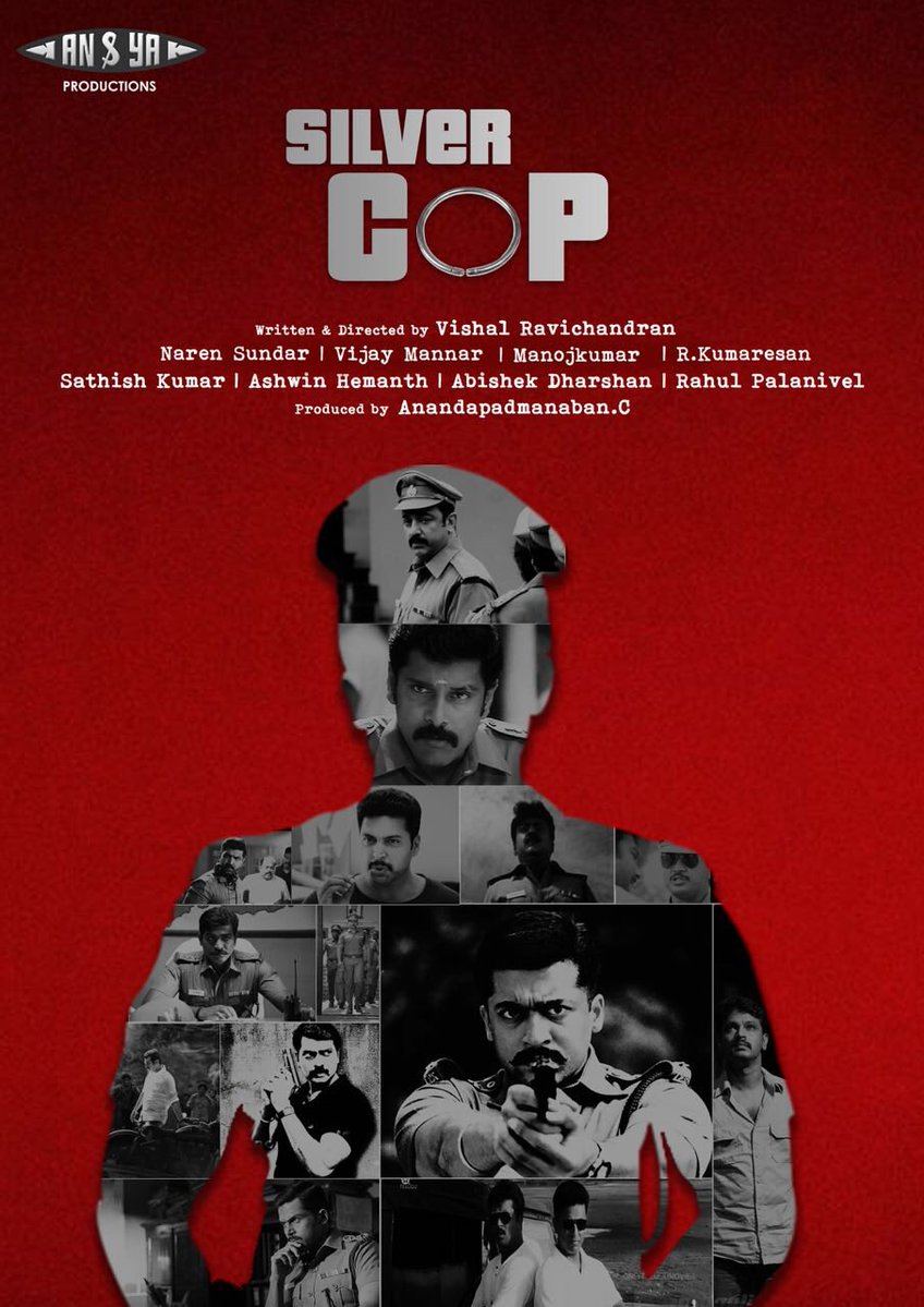 V4umedia_'s tweet photo. Here is the FL poster of #SilverCop short film released by Dir @venkateshdirect &amp; @MrRathna on the eve of #MayDay #LabourDay   

Dir #VishalRavichandran

Prod @anyaproduction @Anandapadmana 

 Music #VijayMannar

Cameraman #NarenSundar 

Editor #Manojkumar 

@RIAZtheboss https://t.co/IkQh6gVFGv