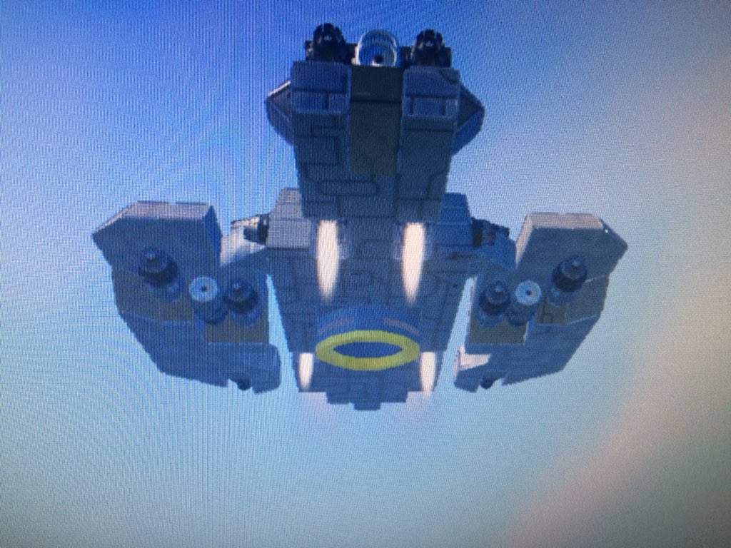 Wampati24's tweet photo. Been building a bit in space engineers :) my first atmospheric fighter https://t.co/Dk8VaEfpJM