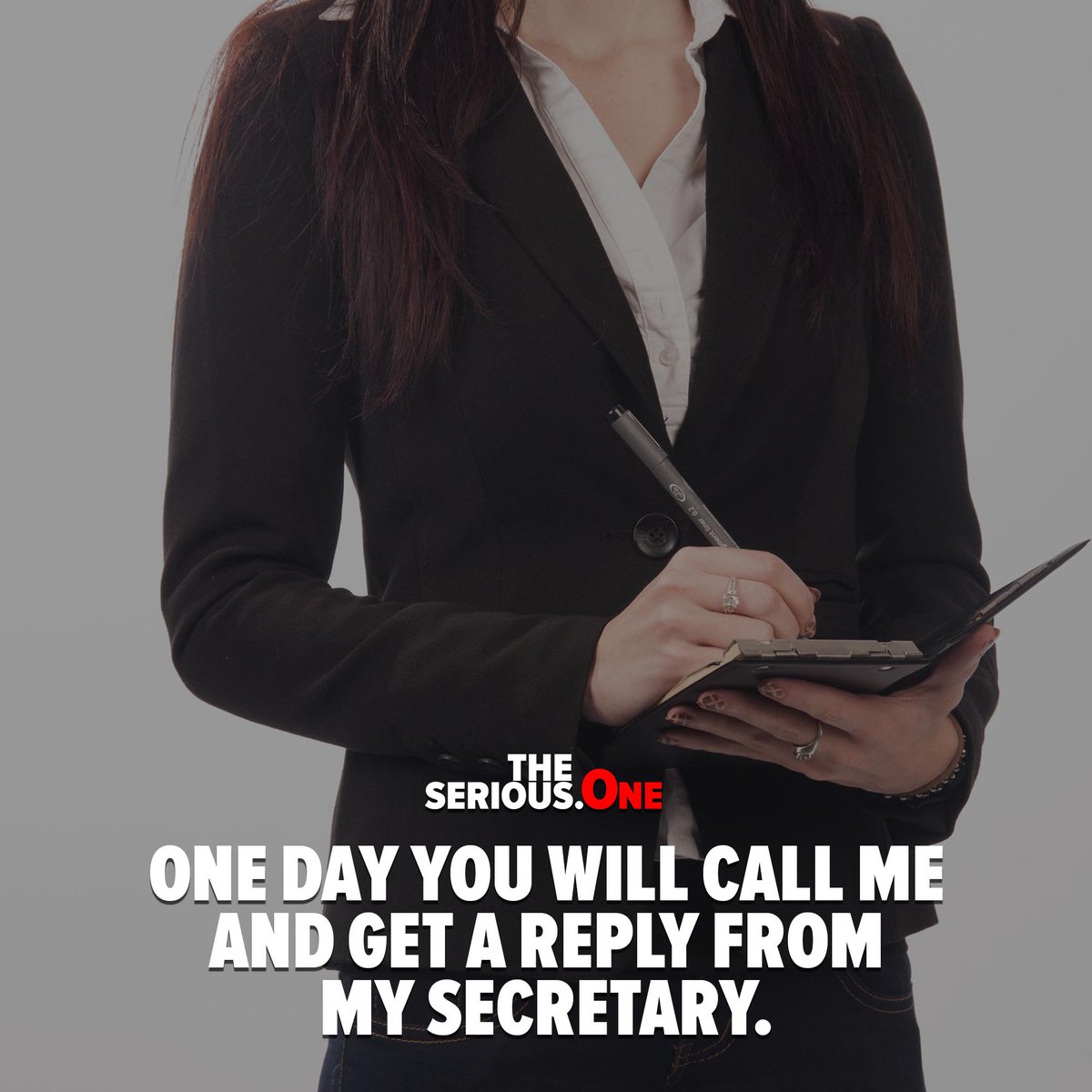 One day you will call me and get a reply from my secretary.

theserious.one/one-day-you-wi…

#hustle #workhard #motivation