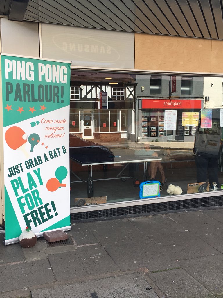 TableTennisCent's tweet photo. New place to play table tennis opening today at York Place in a Newcastle Under Lyme. @ping_tweets https://t.co/6Esp58ntPM