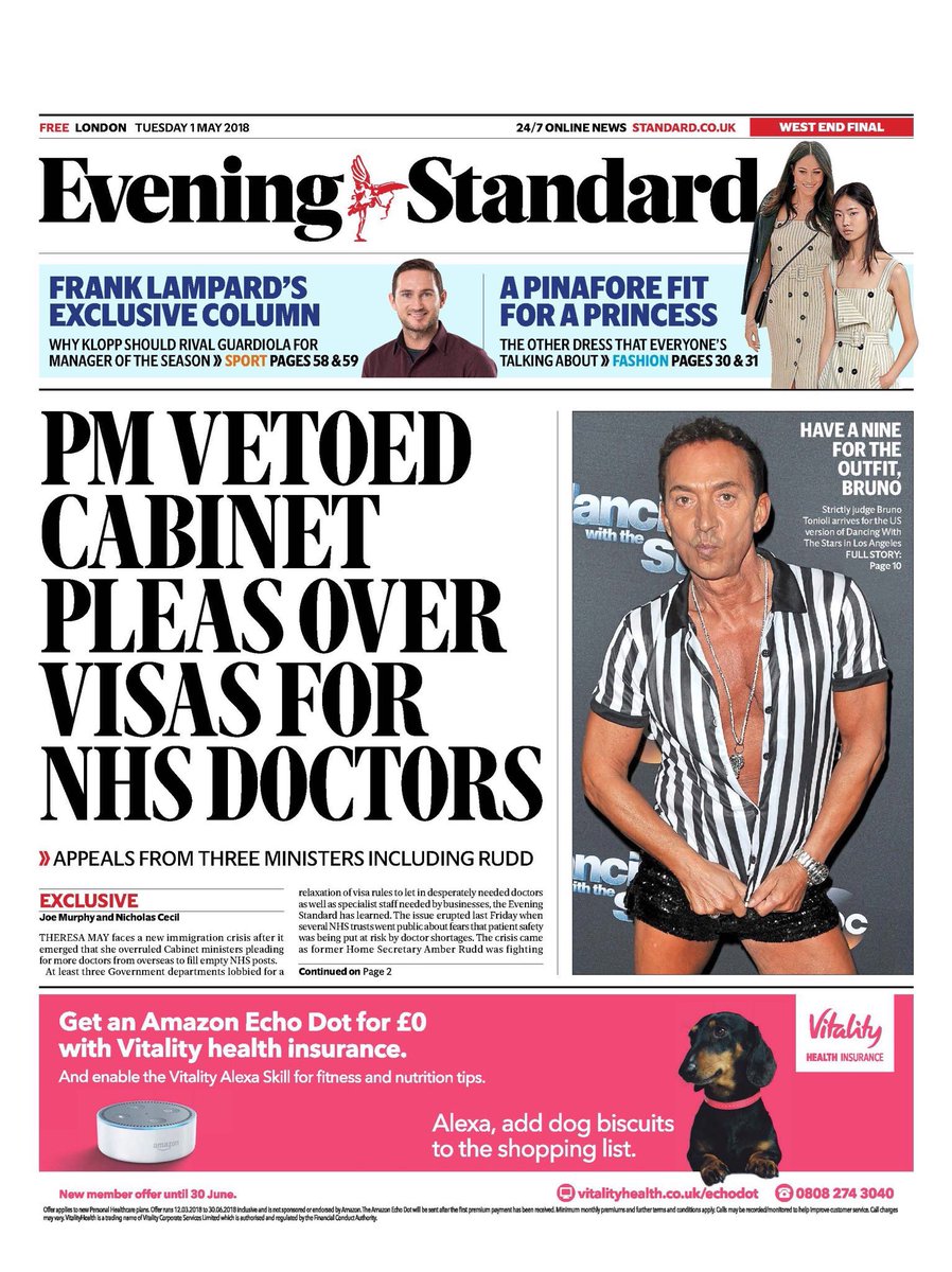 JerryHicksUnite's tweet photo. Shameful &amp; putting lives at risk - #TheresaMay the architect of the #HostileEnvironment &amp; by design the #WindrushScandal 'Vetoed #Tory Cabinet pleas overviews for #NHS doctors' - MayMustGo #MakeMayPay #LocalElections2018 https://t.co/PrlB1x0JrY