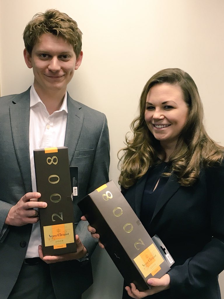 Else_Solicitors's tweet photo. Chuffed to bits to welcome Daniel Woodwall and Laura Butchart as qualified solicitors today. Congrats! 🍾🍾 https://t.co/n6VeGGwpK9