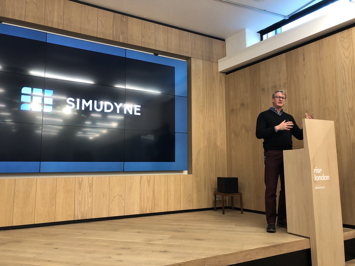 MyKron's tweet photo. Justin Lyon, CEO of @Simudyne presenting his journey building Simudyne and his passion for AI and simulations #BarclaysAccel #BusDev18 @ThinkRiseLDN https://t.co/hAgDDvpaAQ