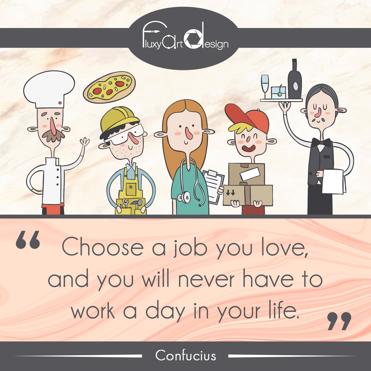 FluxyArtDesign's tweet photo. Choose a job you love, and you will never have to work a day in your life. ~ Confucius 💗 

Do you have a job that you love? If you do, what is it? If not, what would be your dream job? 👮‍♀️👨‍🔧👩‍🌾👩‍🍳👩‍🎨👨‍🏫

#LabourDay2018 #IntWorkersDay #MayDay #1stMay #WorkersDay https://t.co/mQMQmnsb3M