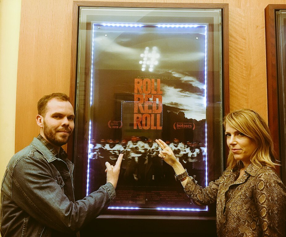 HotDocs's tweet photo. Director Nancy Schwartzman and producer Steven Lake following the international premiere of @RollRedRollDoc, part of our #SilenceBreakers program. Two more chances to see this amazing film at #HotDoc25: https://t.co/J9GNMCS9kT https://t.co/gHLTbREcm9