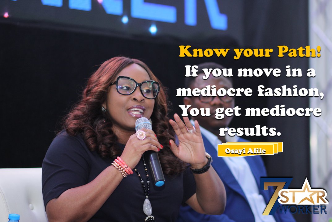 JimiTewe's tweet photo. Know your journey/path.
See the end of it and follow that path!
~ Osayi Alile @OSAYIAO
#7StarWorkerConference https://t.co/NEUAA2ZfE6