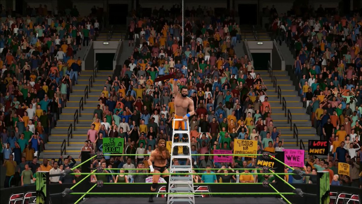 GCAWRESTLING2K's tweet photo. In the final match on the #GCAWarOfTheRealms Pre-Show this past Sunday night, #GCA's newest superstar @BradSkeensCaw debuted in a big way! When he defeated #HadeMercer &amp; #GranMachismo in a 3-Way, TLC match to capture the GCA eXtreme Championship! #GCAWrestling #WWE2K18 #YouTube https://t.co/uKdxPcgnL2