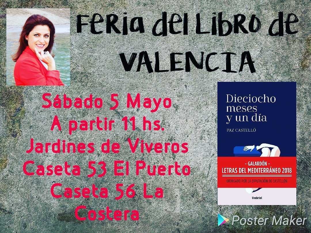 Amigas y amigos de #VALENCIA , ¿nos vemos el sábado?
Es un buen regalo para madres lectoras  (y dedicado) 😉 #diadelamadre <a href="/Ediciones_Urano/">Ed. Urano España</a> @BrunoCazalibros <a href="/CulturaDipcas/">Cultura Dipcas</a> <a href="/CastellonLdM/">Letras Mediterráneo</a>