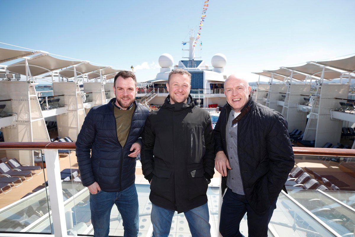 It was great having <a href="/pjgallagher/">PJ Gallagher</a> joining us on Sunday to welcome #CelebrityEclipse! Will we be seeing you on one of our cruises soon?#EclipseinDublin