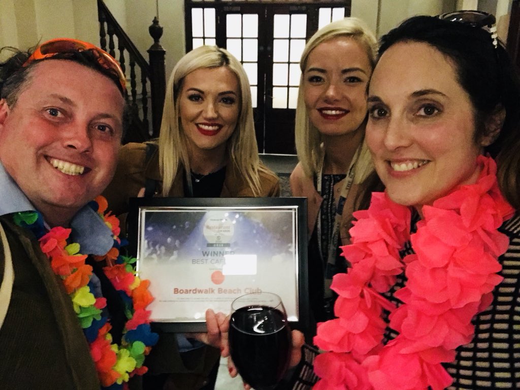 BoardwalkBeach's tweet photo. Delighted to win Best Cafe at Edinburgh Restaurant Awards run by Edinburgh Evening News / Scotsman Publications. Huge thanks to all EEN team. Live the dream @EdinRestAwards @edinburghpaper #EdinburghRestaurantAwards #boardwalkbeach https://t.co/7dMeOmRyUg