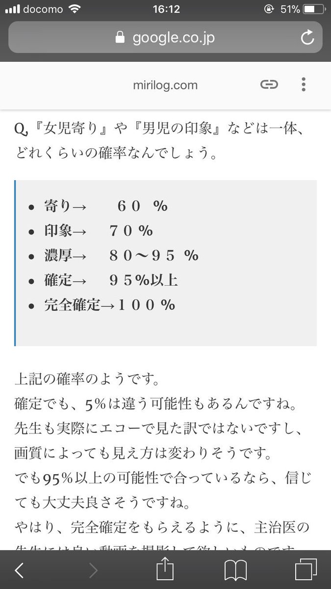 世界の影なる男 R先生から女児完全確定連絡きたー O ベビーナブで なんとなく予想はしてたけど 産み分けをしてたから 完全確定は嬉しい Babynub 14w エコー 世界の影なる男 R先生から女児完全確定連絡きたー O ベビーナブで なんとなく予想はしてたけど 産み分けをしてたから 完全確定は嬉しい Babynub 14w エコー