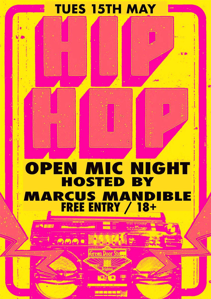 BruntPoet's tweet photo. Hip Hop Open Mic @greendoorstore is one month away! #hiphopopenmic slots available + special guests. Don't miss it, May 15. Free entry.

https://t.co/tWcQi8oW8j https://t.co/ughnVd4Edy