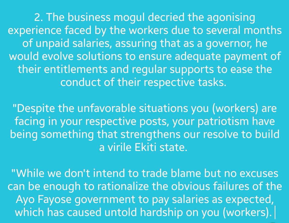 OSAprapra's tweet photo. MAY DAY: ADP Aspirant, Segun Adewale Assures Workers Of Better Welfare Package
#VoteADP #VoteOSA #RethinkEkiti #OSAprapra https://t.co/oOC3Svfru6