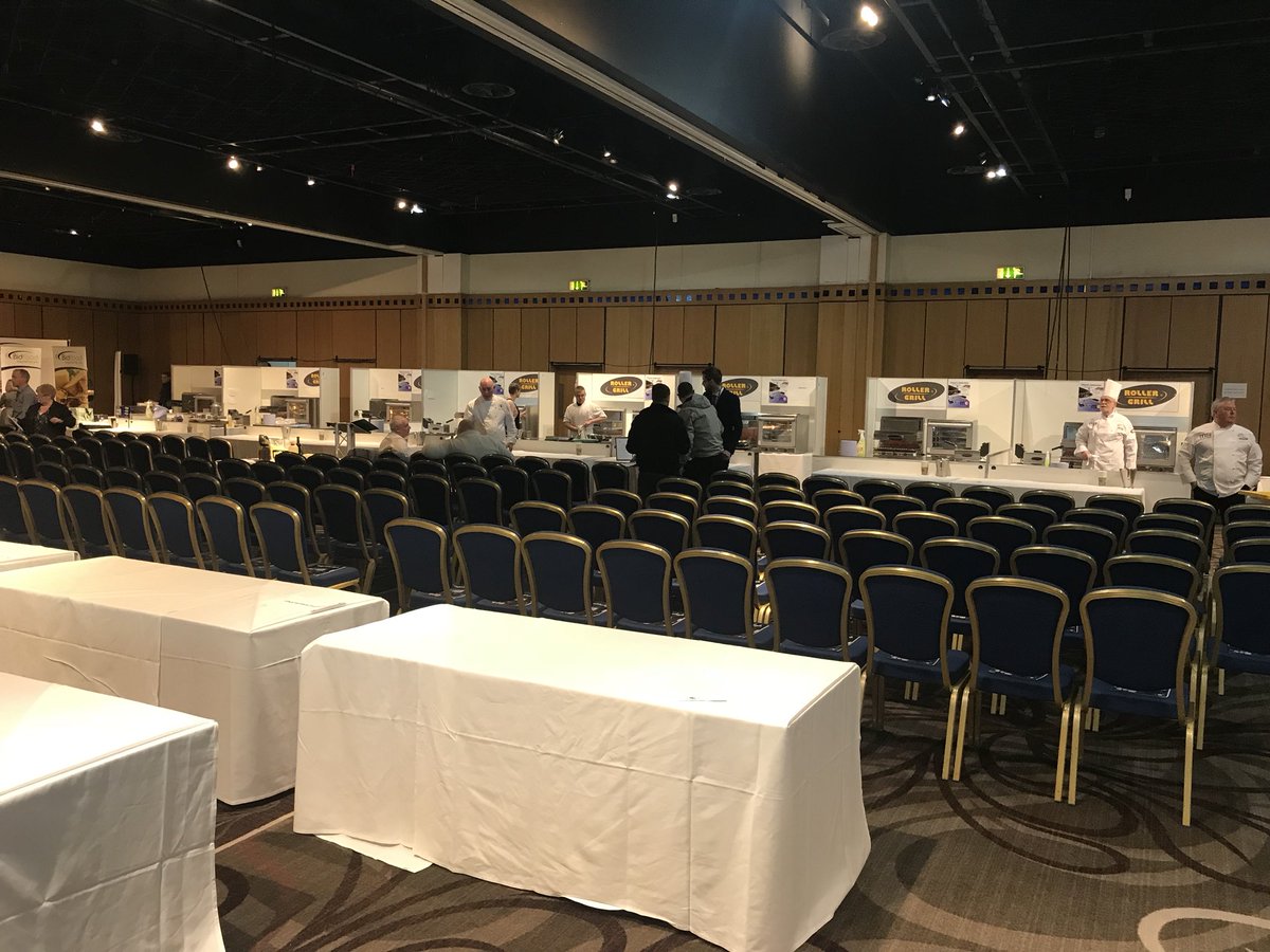 RollerGrillUK's tweet photo. Final preparations for day 1 of #nectachef NorthEastChef of the year 2018 powered by #rollergrill https://t.co/xSH09SevRf