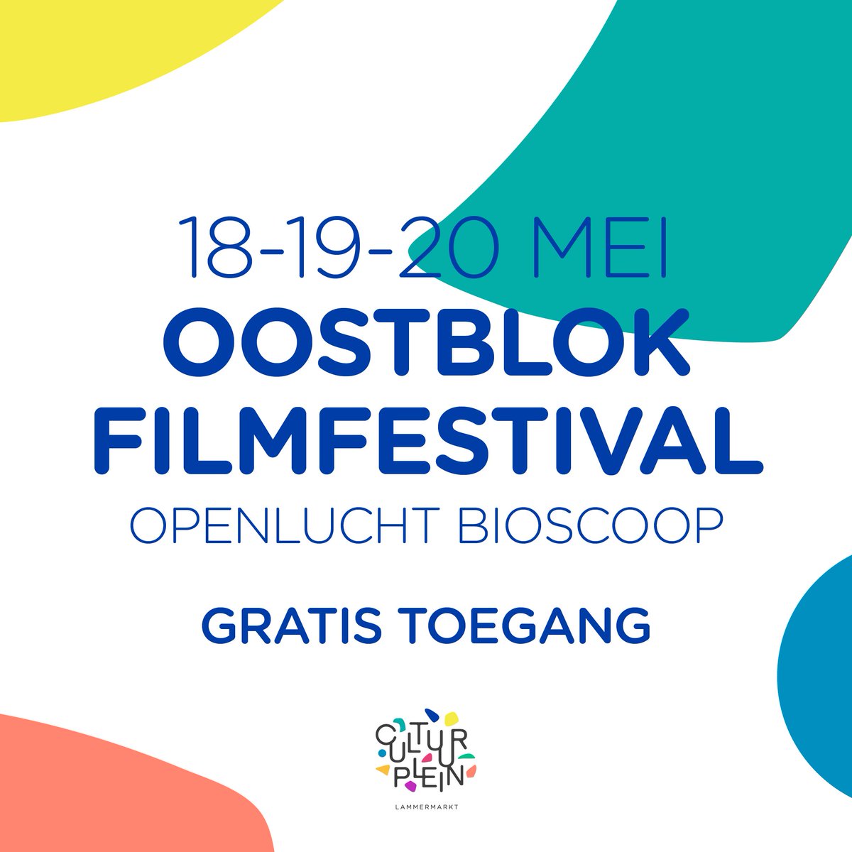 We gaan films laten zien in de voortuin van het nieuwe Kijkhuis, het Cultuurplein Lammermarkt. 18, 19 en 20 mei in de openlucht. Toegang gratis! Meer info: goo.gl/TjtEUP