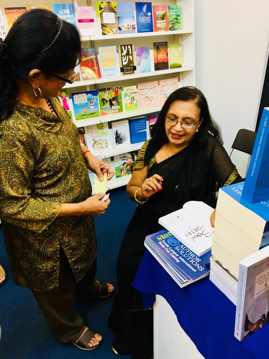 AnitaBacha's tweet photo. Let’s talk about #poetry #books #authorsolutions #partridgesingapore #poetryofanitabacha #soulpoetry #booksigning #PBAKL2018 #KLIBF2018 https://t.co/cgD0BQKmXy