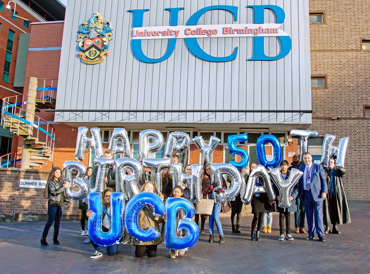 GrBhamChambers's tweet photo. 🎉 We'd like to wish Chamber patron @UCBofficial a very happy 50th birthday! 🎉🎂🍾

The college was officially opened by HRH The Duke of Edinburgh in May 1968 and has gone on to enjoy five decades of incredible growth and development. 

Read more 👉 https://t.co/QqeOjjOOrJ https://t.co/FIXTFPFXF5