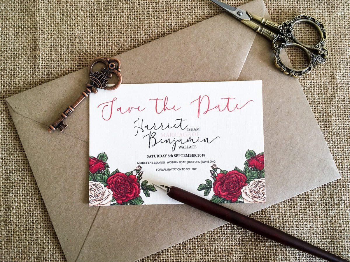 cottage_jasmine's tweet photo. It's #MayDay and gorgeous outside! Who else is feeling #lovedup ? Check out this new #SaveTheDate card - artwork created by Nic Julia. Now available on my #etsyshop https://t.co/v0bNQCktGJ
