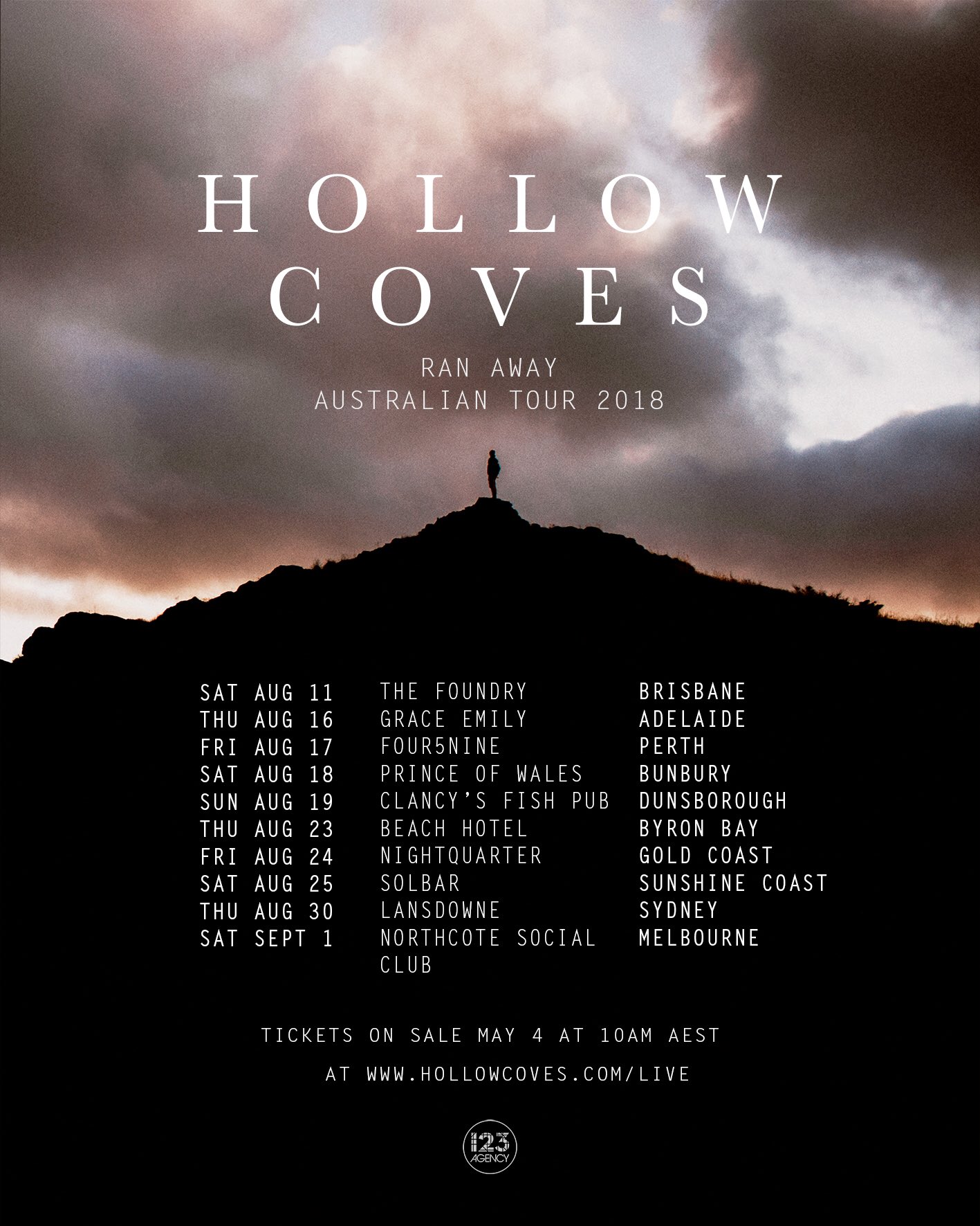 Hollow Coves Australia We Re Coming Home And We Re Coming On Tour Tickets Go On Sale May 4th At 10am Aest At T Co 1pf1mcuqax However Those Of You Who Follow Us On