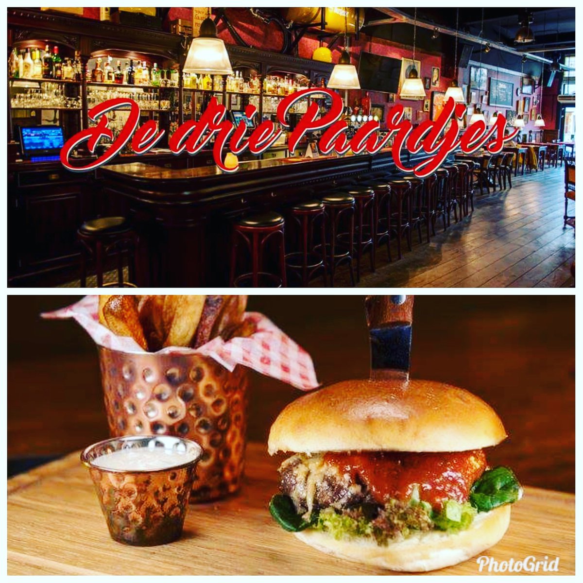 kinderkookfest's tweet photo. EVEN VOORSTELLEN !!! 
*** #dedriepaardjes *** 
De lekkerste 🍔🍔🍔 eet je bij de drie paardjes aan de Hoofdstraat in #Emmen !! Tijdens het KKF maak je ze samen met de chef! #27mei #raadhuispein https://t.co/bl9FKn5wkR