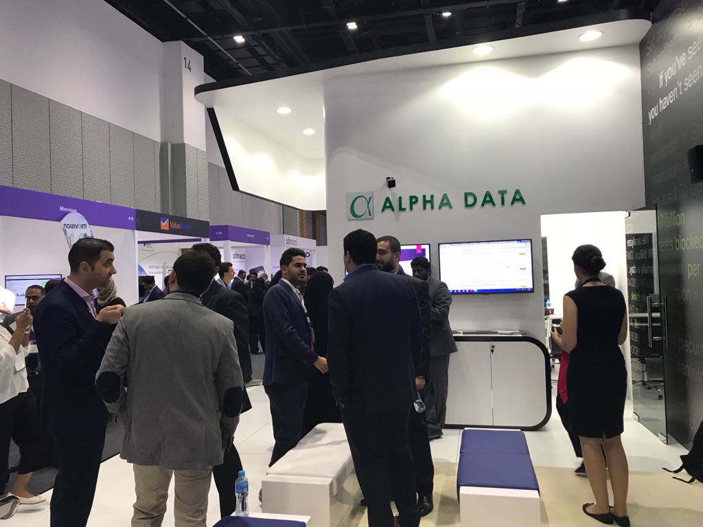 AlphaData's tweet image. Lot of discussion, exchange of information and ideas happening now at our busy stand (Booth B6) at #GISEC. Thank you all for showing up at our stand. @ciscomiddleeast #alphadata #YourSecurityPartner