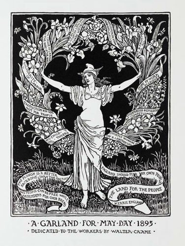 Happy May Day! From Walter Crane...(1895)