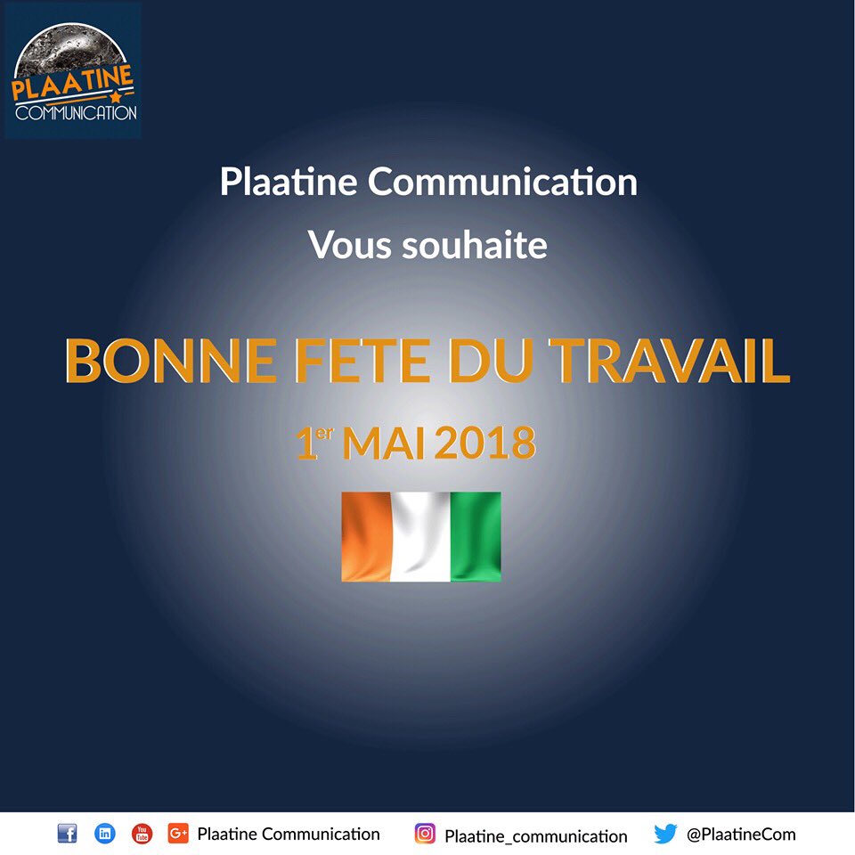 PlaatineCom's tweet photo. Excellente FETE DU TRAVAIL à nos Plaatineers, profitez à fond de cette journée de farniente😊😉👌🍹
#BonneFêteDuTravail #PlaatineCommunication #WeBuildYourImage https://t.co/czYwmYmejP