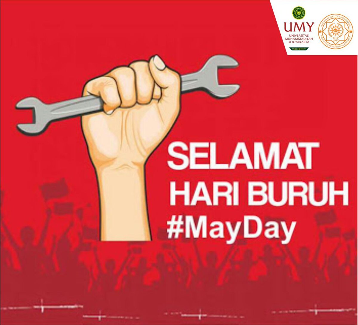 Selamat Hari Buruh Internasional 2018. Semoga para pekerja di Indonesia.semakin produktif, kompetitif, dan sejahtera.