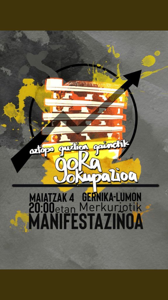 PrintzaLeioa's tweet photo. Erasorik ez, erantzunik gabe! Gu ere bertan izango gara! https://t.co/1Q6pqUp30q