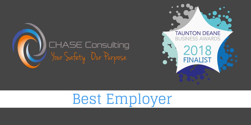 Wow! We are so excited to hear we've been shortlisted for Best Employer in the <a href="/TDBATaunton/">TDBA</a> Taunton Deane Business Awards 2018 #TDBA2018 #bestemployer #CHASEConsulting #safety